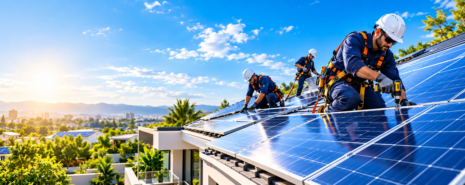 SolarClean solar installation team